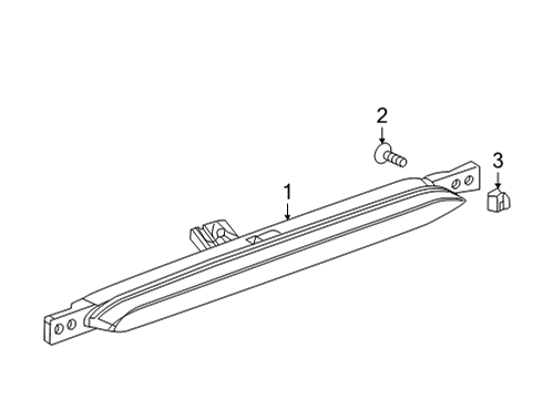 2023 Buick Encore GX High Mount Lamps Diagram