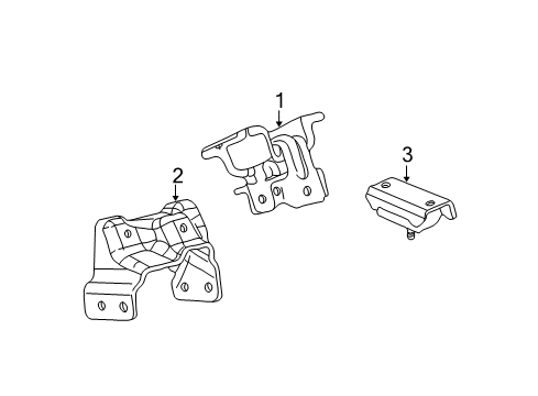 2006 GMC Yukon XL 2500 Engine & Trans Mounting Diagram 2 - Thumbnail