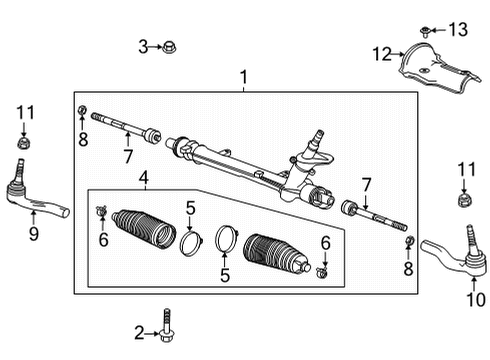 2023 Buick Encore GX Boot Kit Clamp Diagram for 42566665