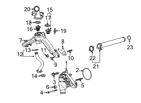 2025 Chevy Silverado 3500 HD Water Pump Diagram
