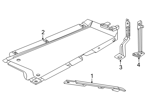 2024 GMC Sierra EV Under Cover & Splash Shields - Rear Suspension Diagram