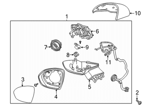 2024 Buick Envision Outside Mirrors Diagram