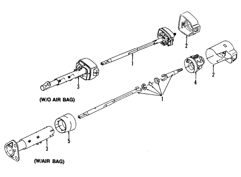 1995 Chevy Beretta Steering Column Diagram