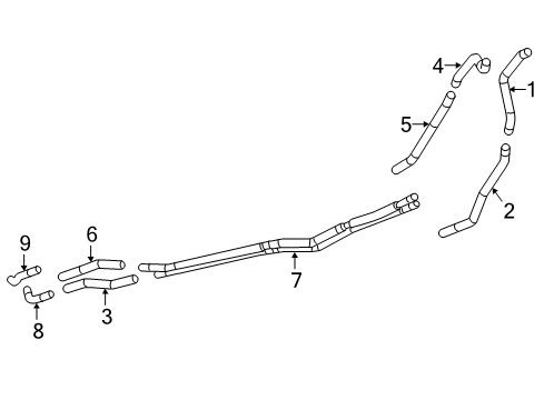 2015 Chevy Spark EV Inlet Hose Diagram for 95423492