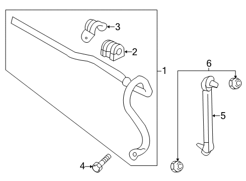 2024 GMC Terrain Stabilizer Bar & Components Diagram