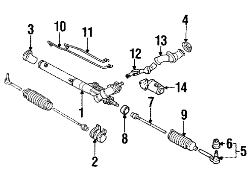 1993 Cadillac Eldorado Steering Gear & Linkage Diagram