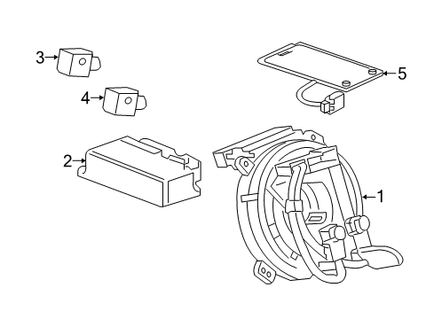 2024 Chevy Traverse Limited Air Bag Components Diagram