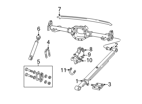 2000 Chevy S10 Rear Suspension Components Diagram