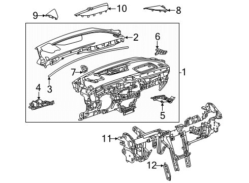 2024 Buick Envision Instrument Panel Diagram
