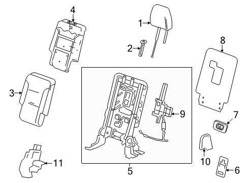 2024 Chevy Traverse Third Row Seats Diagram 2 - Thumbnail