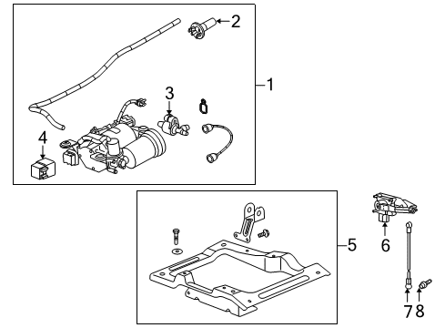 2004 Pontiac Aztek Ride Control Components Diagram