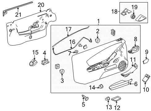 2013 Chevy Camaro Window Switch Diagram for 92221585