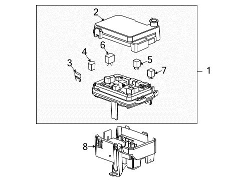 2017 GMC Terrain Fuse Box Diagram for 23325532
