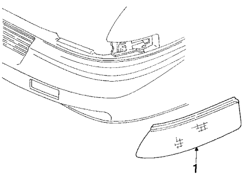 1992 Oldsmobile Silhouette Side Marker Lamps Diagram