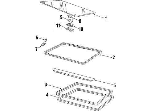 1985 Pontiac 6000 Sunroof Diagram