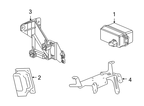 2009 Cadillac XLR Control Module Diagram for 25831582