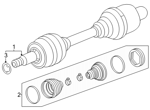 2025 Chevy Equinox Front Axle & Carrier Diagram