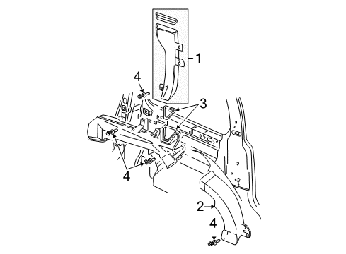 2000 Pontiac Montana Ducts Diagram 2 - Thumbnail