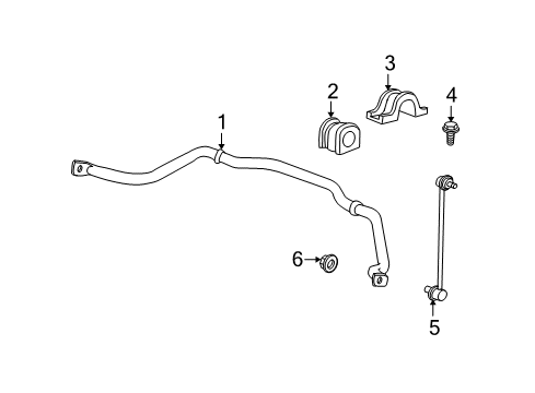 2011 Chevy Traverse Stabilizer Bar & Components Diagram 2 - Thumbnail