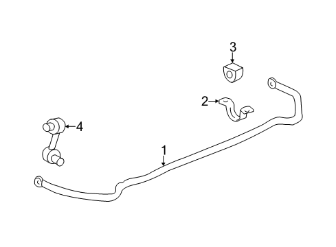 2009 Cadillac CTS Stabilizer Bar & Components Diagram 6 - Thumbnail