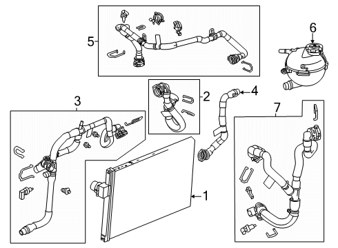2024 Chevy Blazer EV Radiator & Components Diagram
