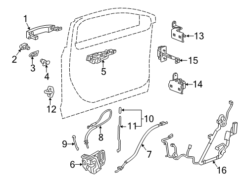 2015 Chevy Impala Front Door Diagram