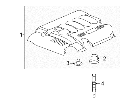 2009 Saturn Sky Engine Appearance Cover Diagram