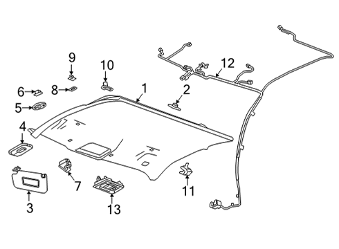 2023 GMC Sierra 3500 HD Harness Diagram for 84898159