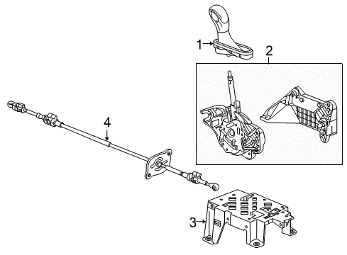 2019 Buick Envision Control Cable Diagram for 23298786