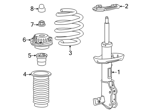 2025 GMC Terrain Struts & Components Diagram