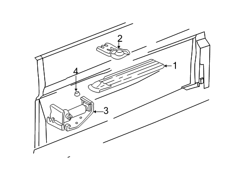 2005 Chevy Silverado 2500 HD Interior Trim - Cab Diagram 2 - Thumbnail