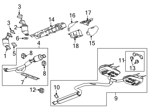 2010 Buick LaCrosse Exhaust System Diagram