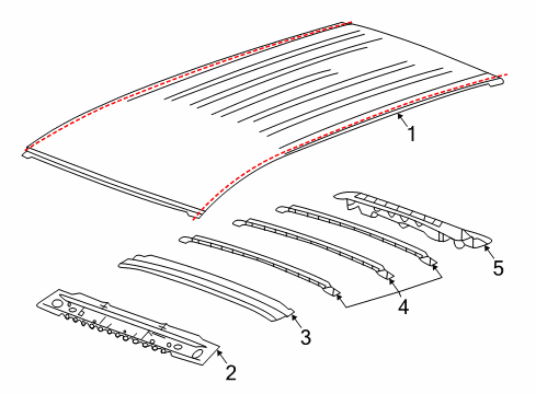 2024 Chevy Equinox Roof & Components Diagram 2 - Thumbnail