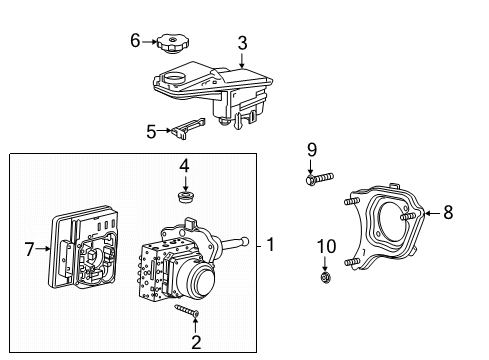 2025 Cadillac XT5 Reservoir Cap Diagram for 84329442