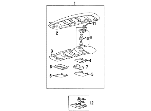 1997 Chevy C2500 Suburban Overhead Console Diagram