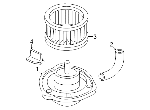 1997 Buick Century Blower Motor & Fan Diagram