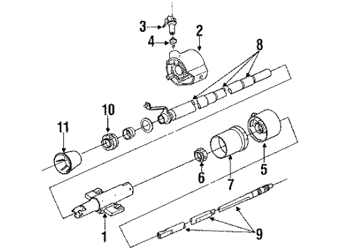 1996 Chevy Lumina APV Ignition Lock Diagram 2 - Thumbnail