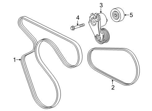 2022 GMC Savana 3500 Belts & Pulleys Diagram