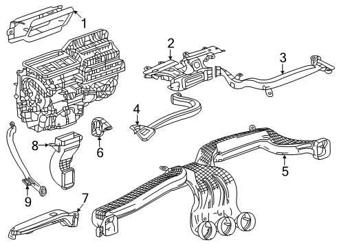 2024 Chevy Blazer EV Ducts Diagram