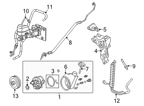 2012 Chevy Suburban 2500 P/S Pump & Hoses Diagram 3 - Thumbnail