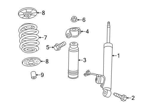 2015 Cadillac ELR Shocks & Components Diagram