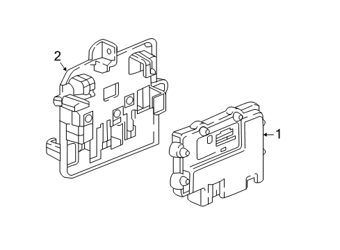 2017 Cadillac CT6 Parking Aid Diagram