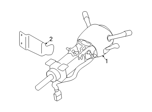 2006 Cadillac CTS Steering Column Assembly Diagram