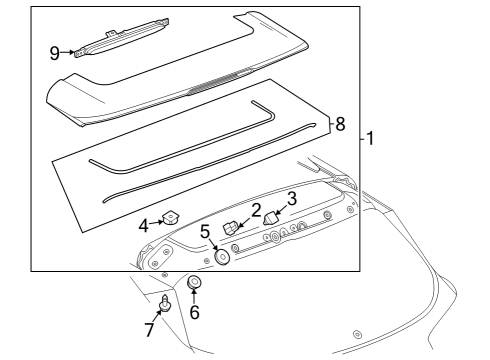 2024 Buick Encore GX Rear Spoiler Diagram 2 - Thumbnail