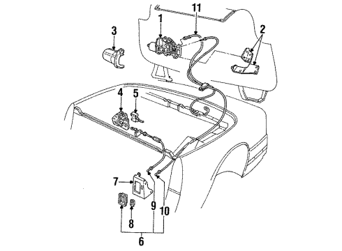 1993 Cadillac Allante Trunk Diagram