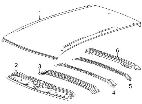 2024 Buick Envista Roof & Components Diagram 2 - Thumbnail
