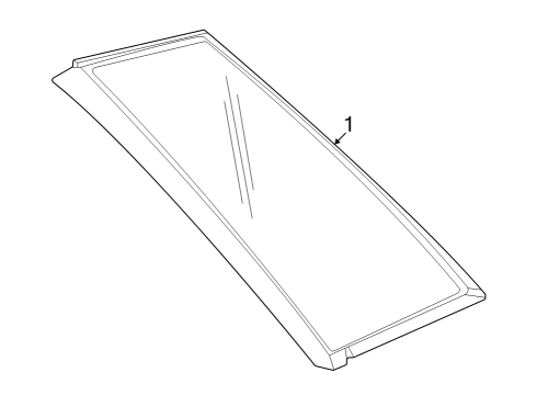 2025 Cadillac LYRIQ Glass & Hardware - Quarter Panel Diagram