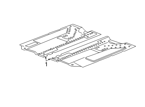 2019 Chevy Sonic Floor & Rails Diagram