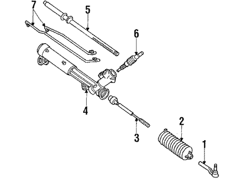 1988 Chevy Celebrity Steering Gear & Linkage Diagram