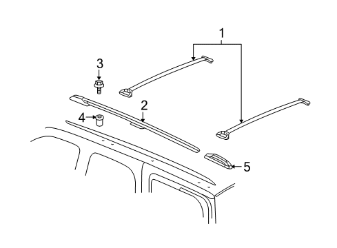 2011 Chevy Suburban 2500 Luggage Carrier Diagram